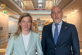 Ambassador Aref Calls for Recognition of the State of Palestine during Meeting with Deputy Chair of the Social Democratic Party Parliamentary Bloc
