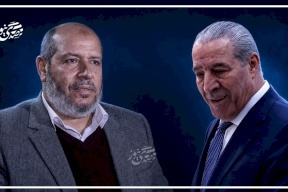 حسين الشيخ يهنئ خليل الحية بمناسبة انتخابه رئيسا للمكتب السياسي لحماس