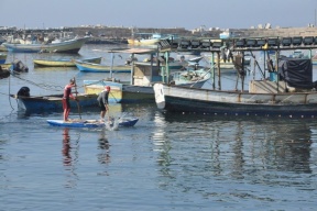 استهداف قوارب الصيادين في بحر  غزة