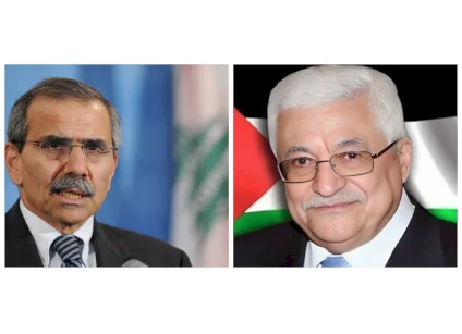 President Abbas Discusses Latest Developments with Lebanese Prime Minister