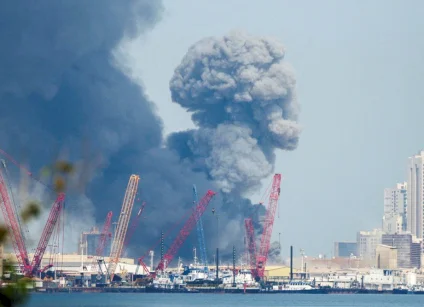 البحرين: اندلاع حريق بسبب استهداف إيراني لمنشأة في المعامير