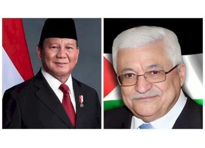 الرئيس عباس يبحث مع نظيره الإندونيسي آخر المستجدات