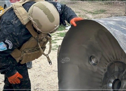 الشرطة الفلسطينية تتعامل مع 6 شظايا صاروخية غرب الخليل