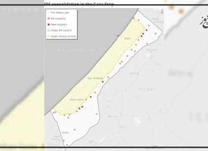 32 نقطة عسكرية و10 أميال من السواتر الترابية: الجيش الإسرائيلي يقيم خط حدود جديد داخل غزة.. هكذا يبدو