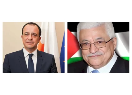 اتصال هاتفي بين الرئيس عباس ونظيره القبرصي يبحث تطورات الأوضاع بالأراضي الفلسطينية