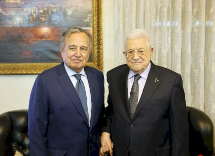 الرئيس عباس يستقبل الأمين العام لجامعة الدول العربية ويبحثان الوضع في فلسطين