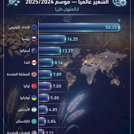 Les 10 principaux pays dominants dans la production d'orge mondialement pour la saison 2025/2024