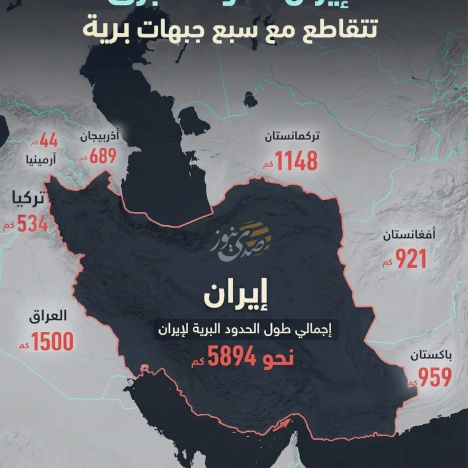 איראן.. מדינה גדולה מצטלבת עם שבע חזיתות קרקעיות