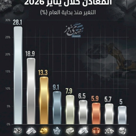 القصدير الأفضل أداء بين المعادن خلال يناير 2026 