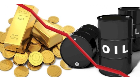 تراجع أسعار النفط وارتفاع الذهب عالميا