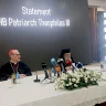 نيابة عن الملك البطريرك ثيوفيلوس الثالث يلقي كلمة خلال زيارة تضامنية إلى رام الله