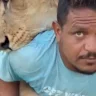 تجميد أموال وممتلكات شخص قام بترويع عامل مصري بأسد