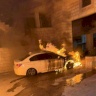 فيديو: مستعمرون يحرقون عدد من مركبات المواطنين في دير دبوان شرق رام الله