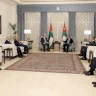 Mustafa Holds Talks with His Jordanian Counterpart on Issues of Common Interest