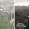 Occupation forces demolish a house and a cave in the town of Beit Ummar north of Hebron