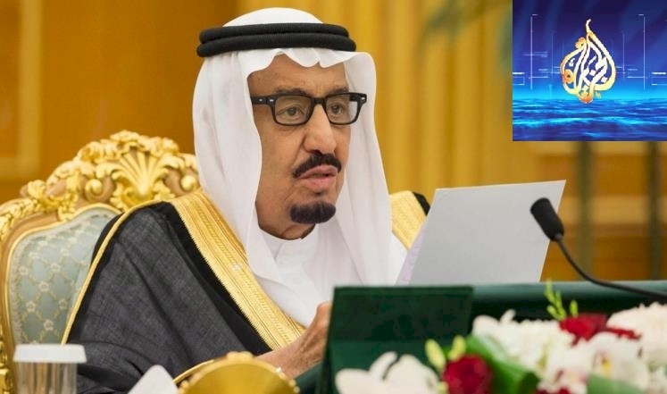 صورة قناة الجزيرة تسيءللملك سلمان بنشر رسم كاريكاتير