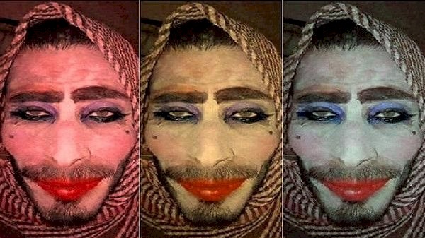 أغبى داعشي اعتقلوه في العراق تنكر كامرأة ونسي شاربه