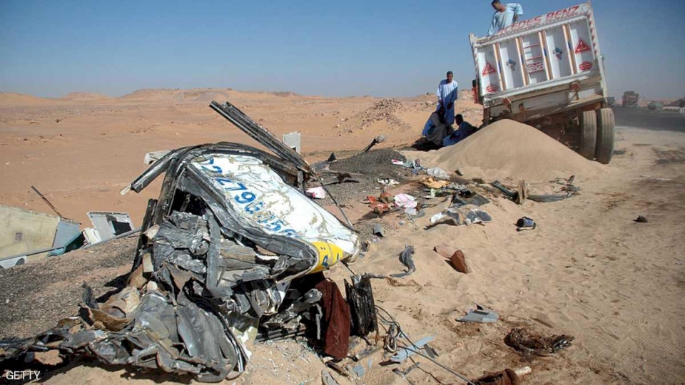 14 قتيلا وعشرات الجرحى في حادث بتصادم بصعيد مصر