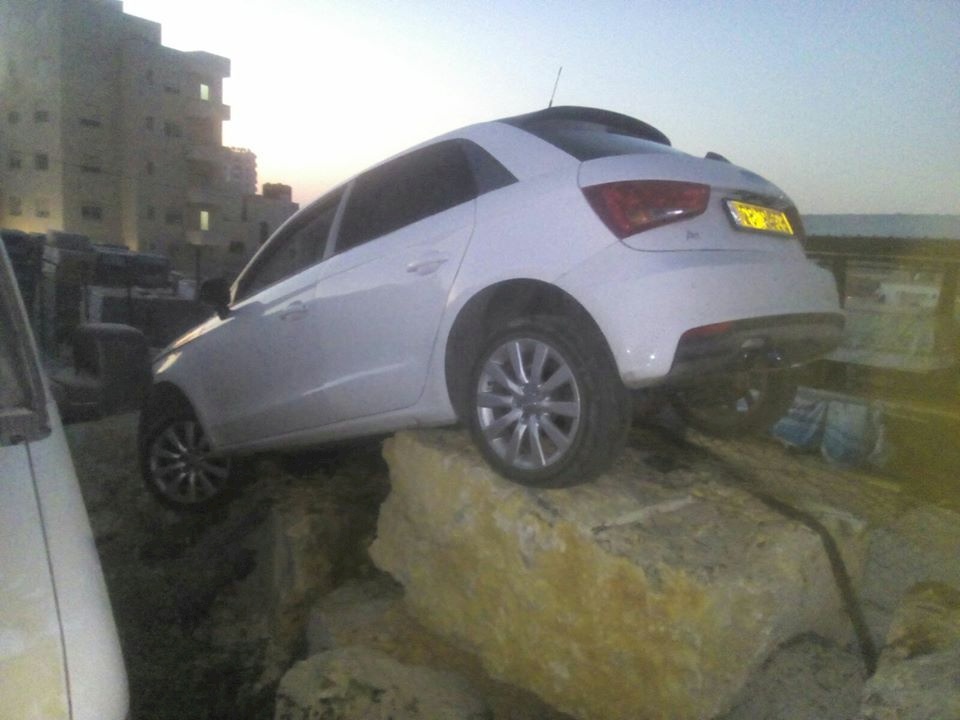 رام الله: حادث سير بدون سائق ! 