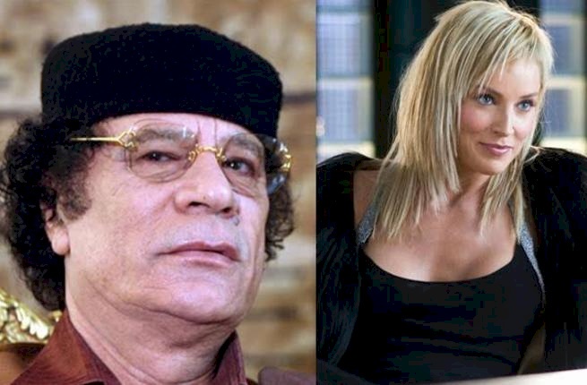 ما رايكم...شارون ستون قضت ليلتين مع القذافي مقابل 5 ملايين دولار