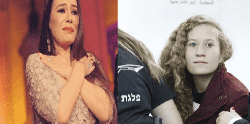 "إنستغرام" يحذف رسالة شيريهان لعهد التميمي