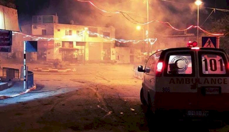 اصابات خلال اقتحام برقين