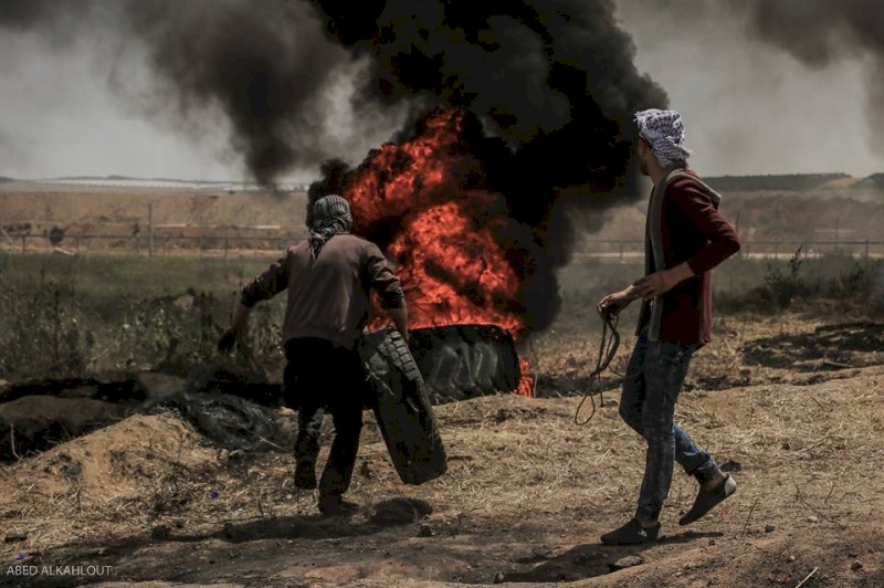 غزة/ اصابة برصاص الاحتلال في الرقبة