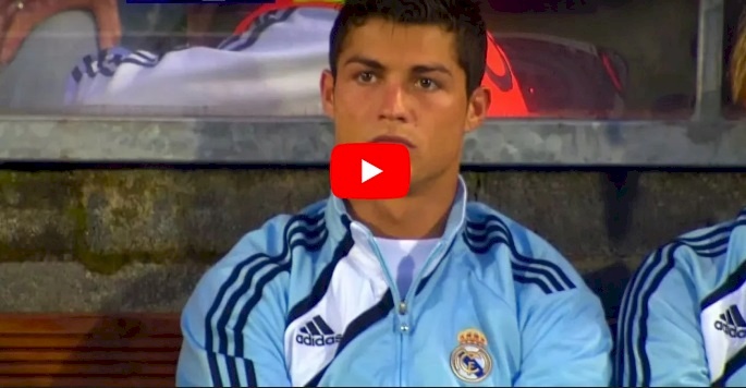 شاهد / اول مباراة لكريستيانو رونالدو مع ريال مدريد