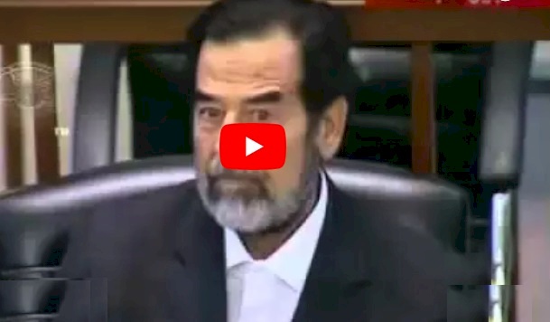 شاهد/ عندما سأل القاضي صدام حسين عن اسمه !