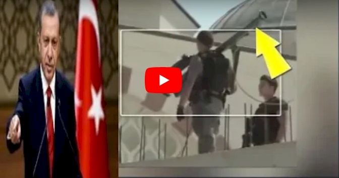 بالفيديو.. حرس أردوغان يحميه بصواريخ مضادة للطائرات !