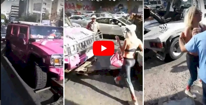 شاهد.ميريام كلينك تبكي وتصرخ في الشارع.. والسبب ؟
