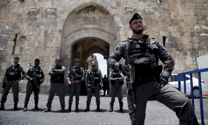انتشار مكثف لشرطة الاحتلال في محيط الأقصى