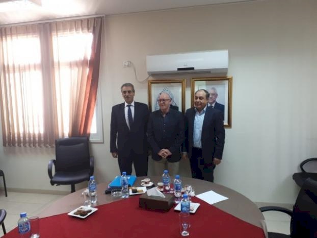 محافظ جنين والرئيس التنفيذي لهيئة المدن الصناعية يستقبلا منسق شؤون الامم المتحدة في فلسطين