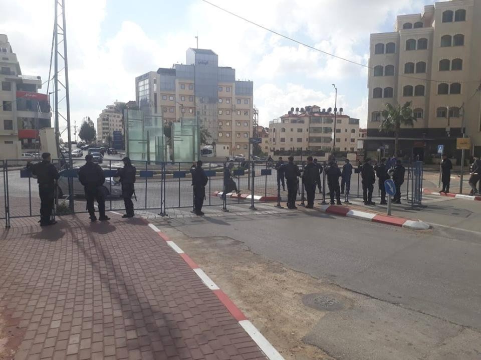 الأمن يغلق الطرق المؤدية إلى مجلس الوزراء قبيل مظاهرة الحراك ضد الضمان