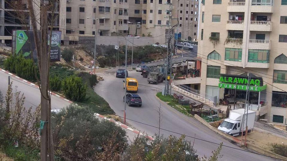 صور:  اقتحام حي الارسال في رام الله