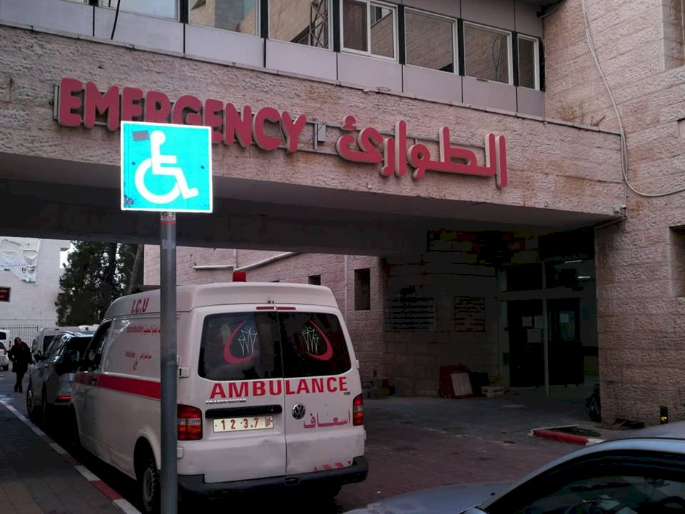 اصابات في صفوف المرضى بمجمع فلسطين الطبي