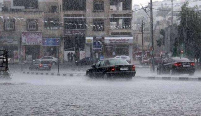 حالة طقس: أمطار غزيرة وعواصف رعدية والارصاد تحذر من السيول وخطر التزحلق