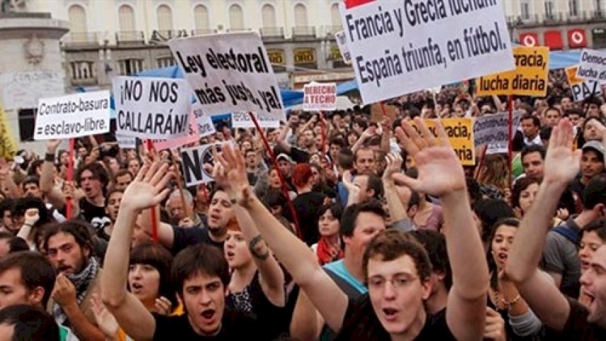 مواجهات بين الشرطة الإسبانية ومتظاهرين