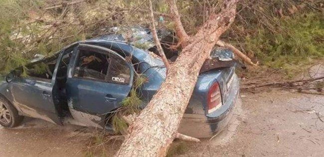 عدة إصابات نتيجة المنخفض الجوي بنابلس