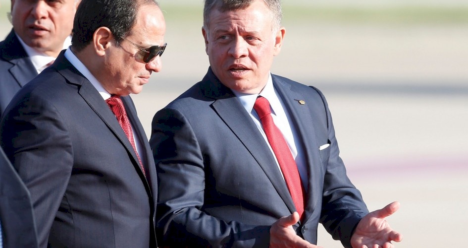 قمة أردنية مصرية في عمّان اليوم والقضية الفلسطينية على رأس المباحثات