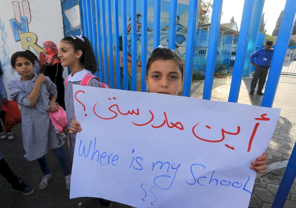 سلطات الاحتلال تقرر إغلاق مدارس الأونروا في القدس