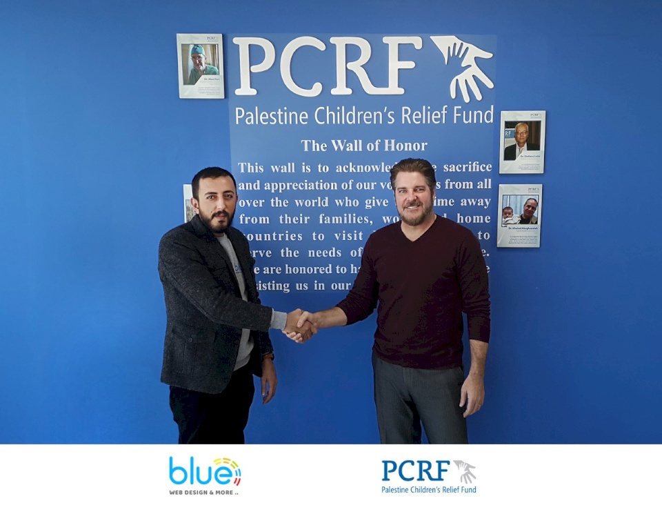  شركة بلو توقع اتفاقية تطوير ودعم فني مع جمعية إغاثة أطفال فلسطين 