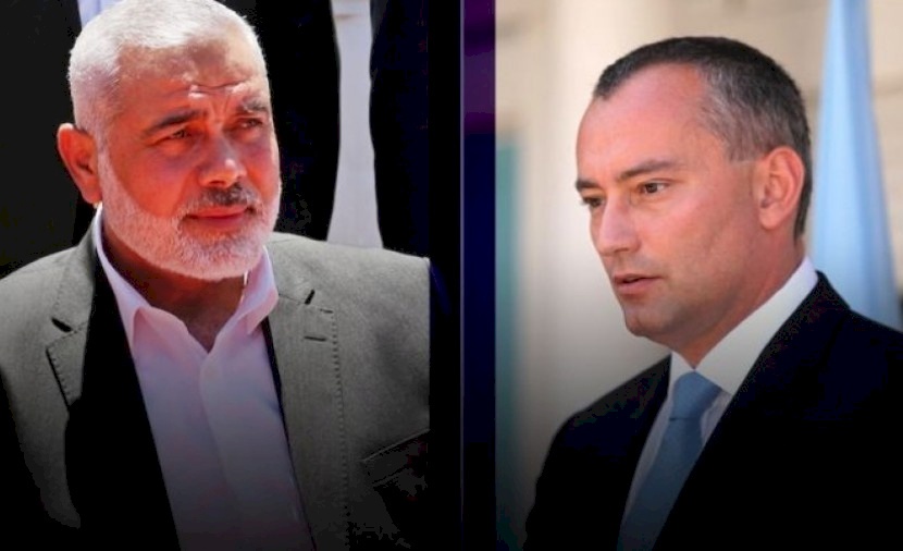 اجتماع ثلاثي بين هنية وملادينوف والوفد الامني المصري في غزة