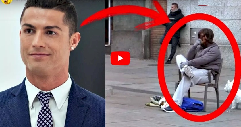 فيديو| رونالدو يتخفى في الشارع ! ماذا حصل ؟