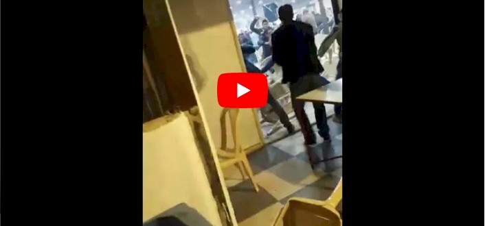 فيديو صادم .. عراك وتكسير في حفل خطوبة