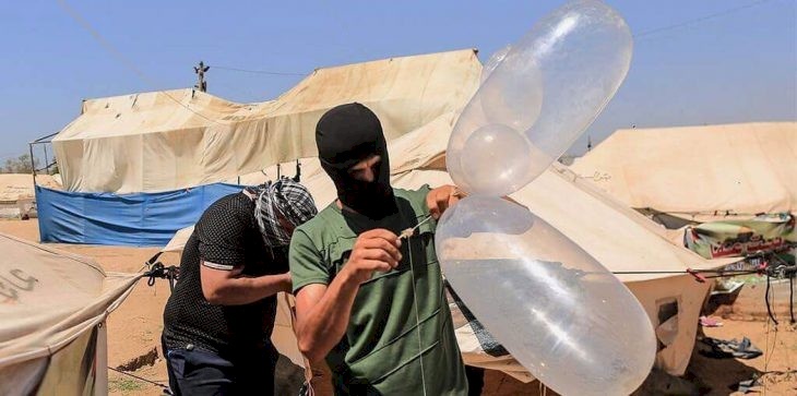 جيش الإحتلال غير قادر على اعتراض البالونات الحارقة