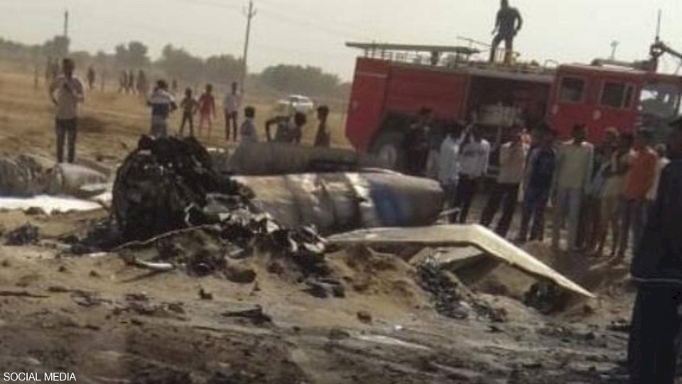 تحطم مقاتلة هندية