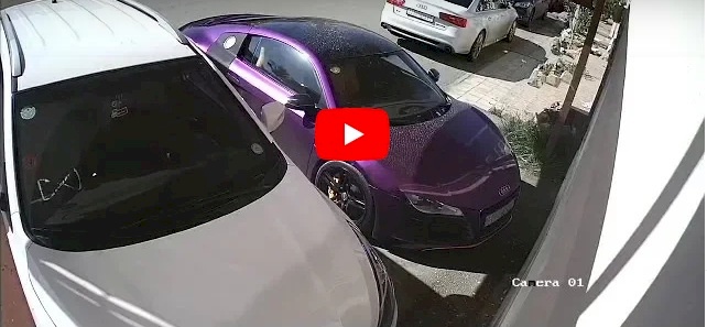 فيديو.. شاب عربي يحرق سيارة شقيقته 