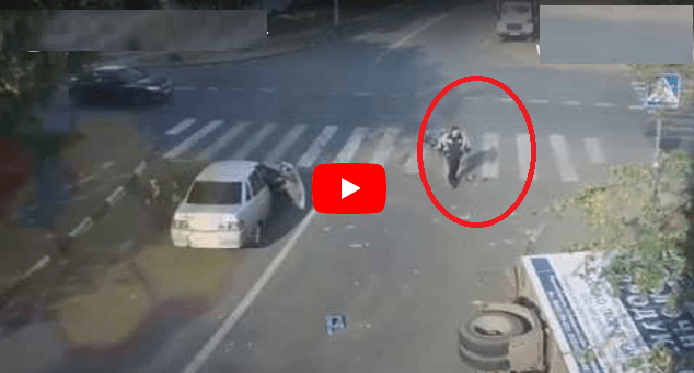 فيديو... نجا بإعجوبة، كاميرا تسجل حادثاً غريباً !