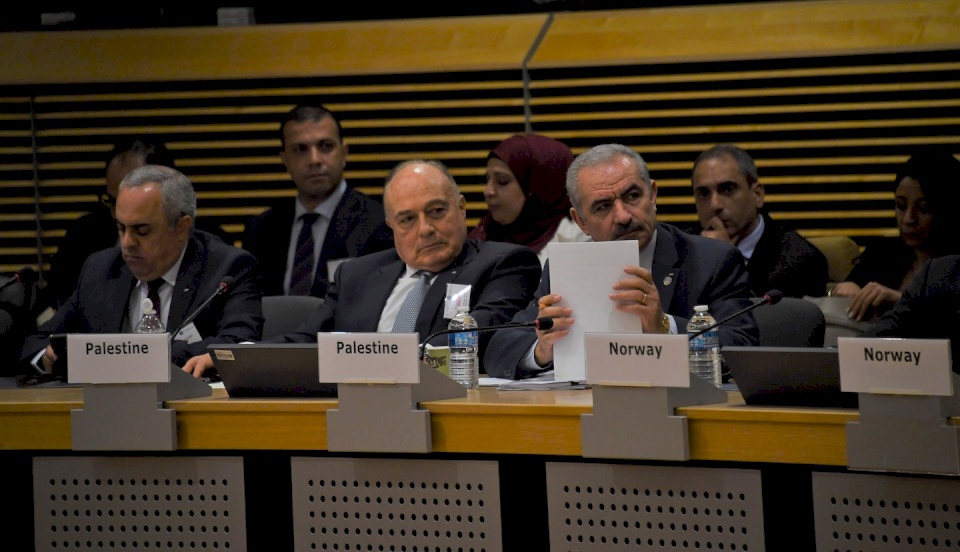 اشتية باجتماع المانحين: الحكومة مستعدة لزيارة غزة فورا